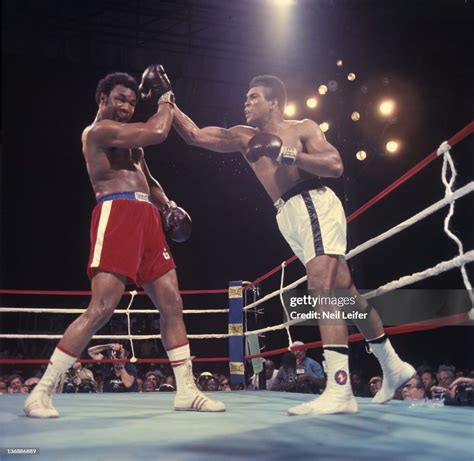 Muhammad Ali in action vs George Foreman during fight at Stade du 20... News Photo - Getty Images