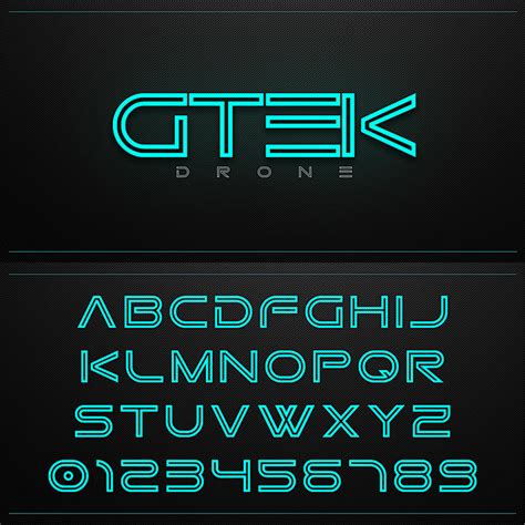 Gtek Technology Font by Qbotype Fonts | Lettering, Free fonts for designers, Fonts