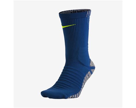 Nike Grip Strike Cushioned Crew Socks - Blue/Volt