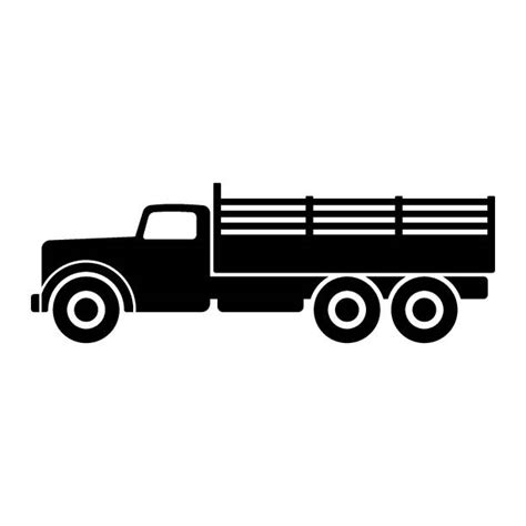 Army Trucks Silhouette Illustrations, Royalty-Free Vector Graphics & Clip Art - iStock