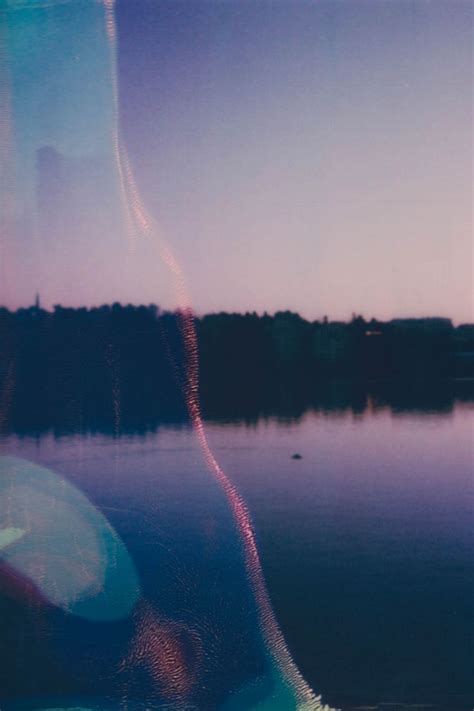 Purple sunset lake photograph. Sunset lake photography. Expired film ...