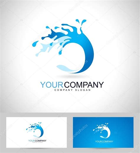 Water Logo Design Stock Vector Image by ©twindesigner #66982895