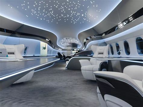 This Boeing 737 Max private jet interior design looks more like a futuristic spaceship than it ...