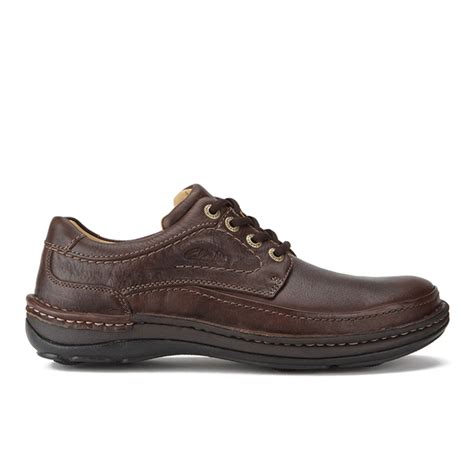 Clarks Men's Nature Three Leather Shoes - Mahogany | FREE UK Delivery | Allsole