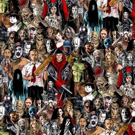 Horror Movie Villains Pattern