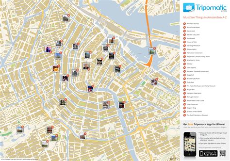 Amsterdam Printable Tourist Map | Amsterdam tourist, Amsterdam tourist ...