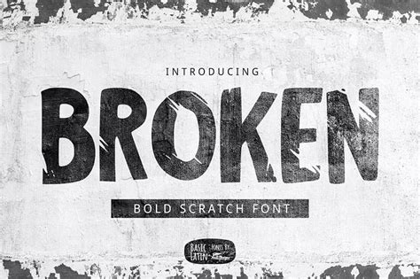 40 Scratched Fonts for a Worn and Weathered Look