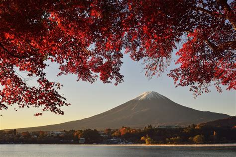 landscape, Mountain, Lake, Autumn, Fuji, Honshu, Japan, Volcano Wallpapers HD / Desktop and ...