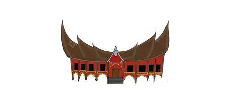 Rumah Gadang Sumatera Barat Rumah Adat Rumah Gadang Sumatera Barat Png Transparan Clipart Dan ...