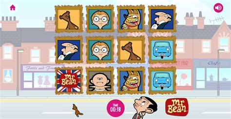 🕹️ Play Mr. Bean Matching Pairs Game: Free Animated Cartoon Online ...