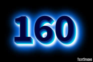 160 Text Effect and Logo Design Number