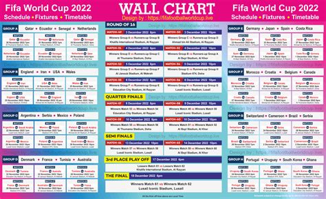 Fifa World Cup Wall Chart 2022 Download Free in HD Image