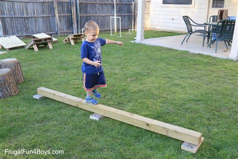 DIY American Ninja Warrior Backyard Obstacle Course - Frugal Fun For Boys and Girls