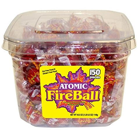 atomic fireballs cinnamon hard candy, 40 ounce tub - Walmart.com ...