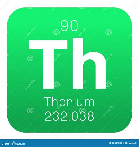 Thorium Th, Element Symbol From Periodic Table Series Royalty-Free Stock Photo | CartoonDealer ...