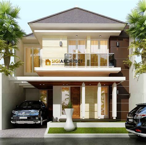 Rumah 2 Lantai 120 M2 Desain Mewah Minimalis Modern