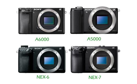 Sony A6000 Vs. A5000 Vs. NEX-6 Vs. NEX-7 Specs Comparison | Camera News ...