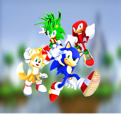 The Blue Blur Sonic, Manic, Tails, and Knuckles by 9029561 on DeviantArt