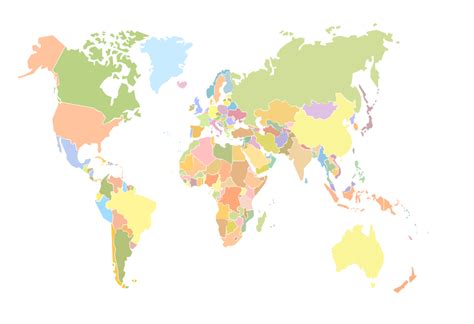 Geo Mapping Software Examples - World Map Outline | The Best Flowchart Software Available ...