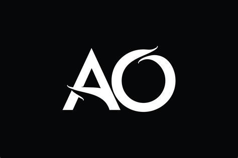 AO Monogram logo design By Vectorseller | TheHungryJPEG