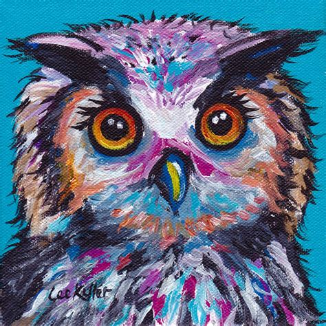 Colorful Owl art print Owl art print colorful owl prints