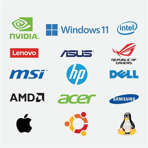 International Computer Brand Logos Collection