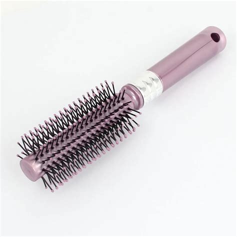 UXCELL Plastic Handle Round Hair Brush Hairbrush Salon Styling Bristles Brush Comb-in Styling ...