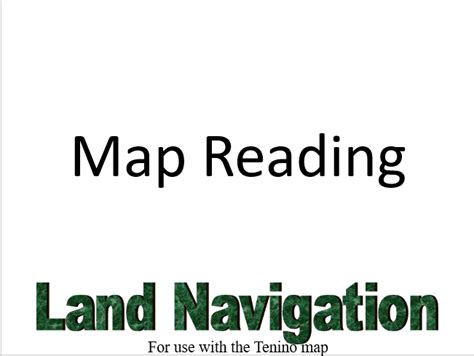 Land Navigation and Map Reading - PowerPoint Ranger, Pre-made Military PPT Classes