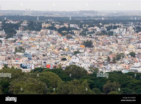 Aerial panoramic view over the garden city of Bangalore in Karnataka India Stock Photo - Alamy