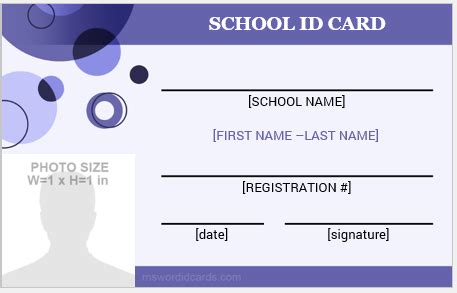 20+ School ID Card/Badge Templates MS Word | Download & Edit