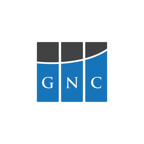 GNC letter logo design on WHITE background. GNC creative initials letter logo concept. GNC ...