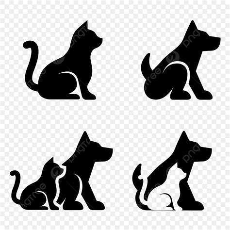 Dog And Cat Silhouette Clip Art Free - Infoupdate.org