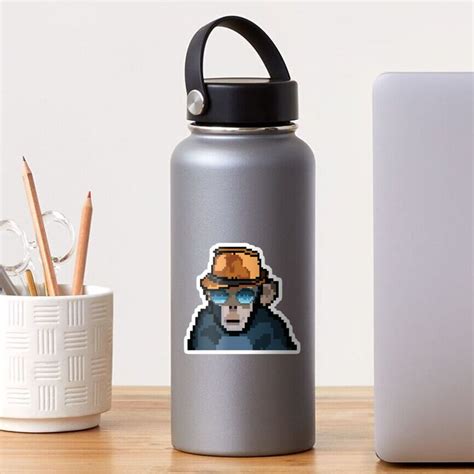 "pixel art monkey nft" Sticker by Artful-Center | Redbubble