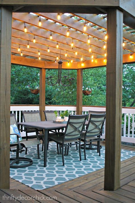 Best 25+ Pergola with lights ideas on Pinterest | Hanging patio lights ...