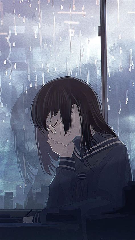 Anime Sad Girl, Depressed, animation, HD phone wallpaper | Peakpx