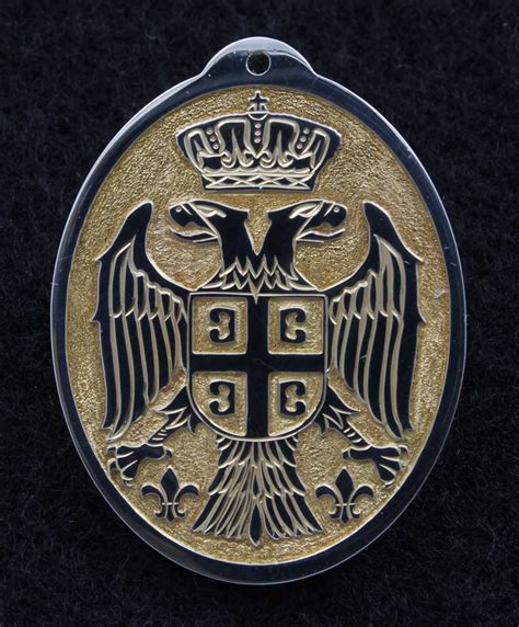 Serbian Coat of Arms Pendant - DAVID SHEEHAN ~ ENGRAVER