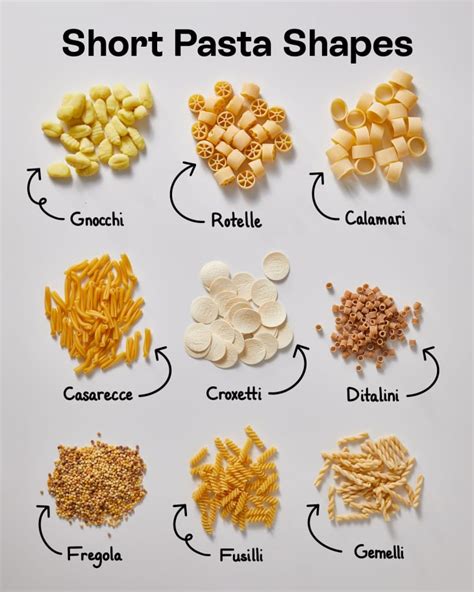 Esitellä 53+ imagen pasta shapes guide - abzlocal fi