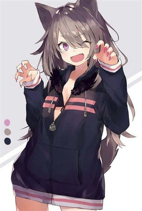 [100+] Cute Anime Wolf Girl Wallpapers | Wallpapers.com