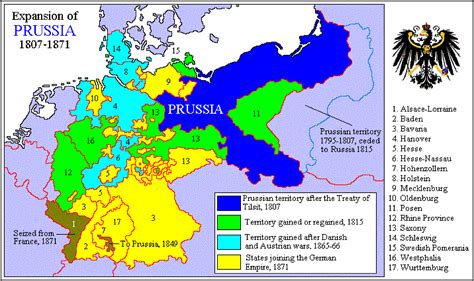 The 1871 map of Germany shows Prussia at the height of its power – For People Proud of their ...