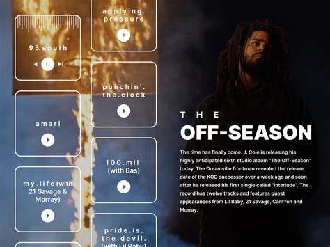 J. Cole - THE OFF-SEASON by Gizem Toprak on Dribbble