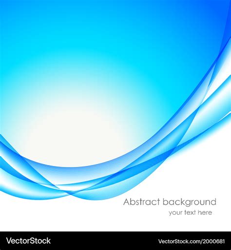 Abstract wavy background in blue color Royalty Free Vector