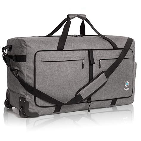 Wheeled Duffle Bag Luggage - 100L Large Rolling Foldable Duffel Bag ...