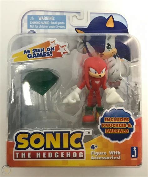 SONIC THE HEDGEHOG KNUCKLES & EMERALD 3.5 " ACTION FIGURE SEALED MOC JAZWARES | #1990626328