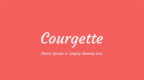 Courgette Font Free Download