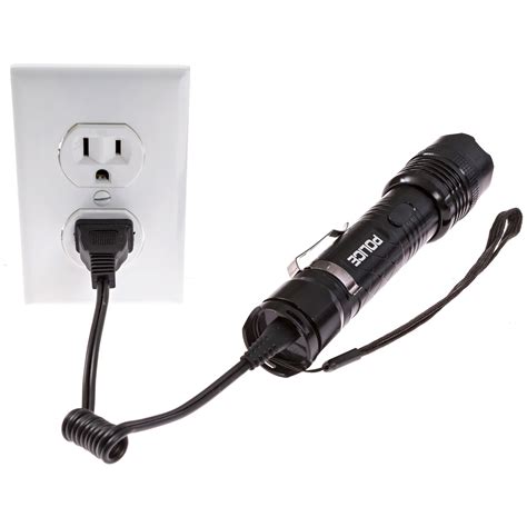 POLICE Stun Gun 1158 Max Voltage Rechargeable with LED Flashlight | PoliceMart | Best Security ...