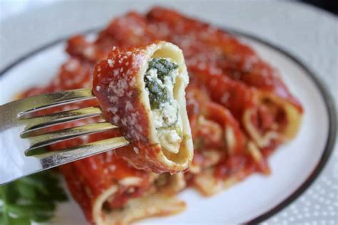 Manicotti (Three Cheese, No Boil Pasta Recipe) - Christina's Cucina