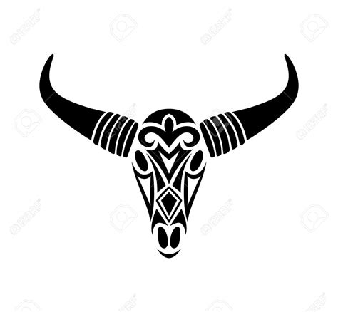 Cow Skull Silhouette at GetDrawings | Free download