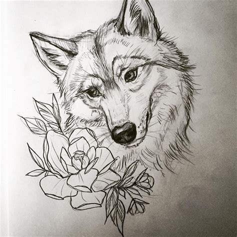 Wolves In Pencil Drawing at GetDrawings | Free download