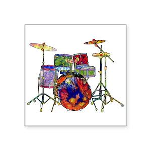 Drum Stickers - CafePress