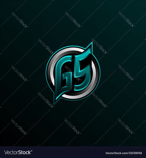 Initial gs logo design gs logo design Royalty Free Vector